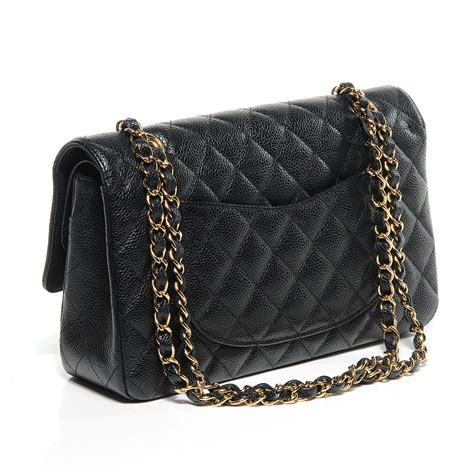 chanel purse caviar|CHANEL Caviar Quilted Medium Double Flap Black.